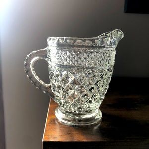 Beautiful glass creamer, excellent condition